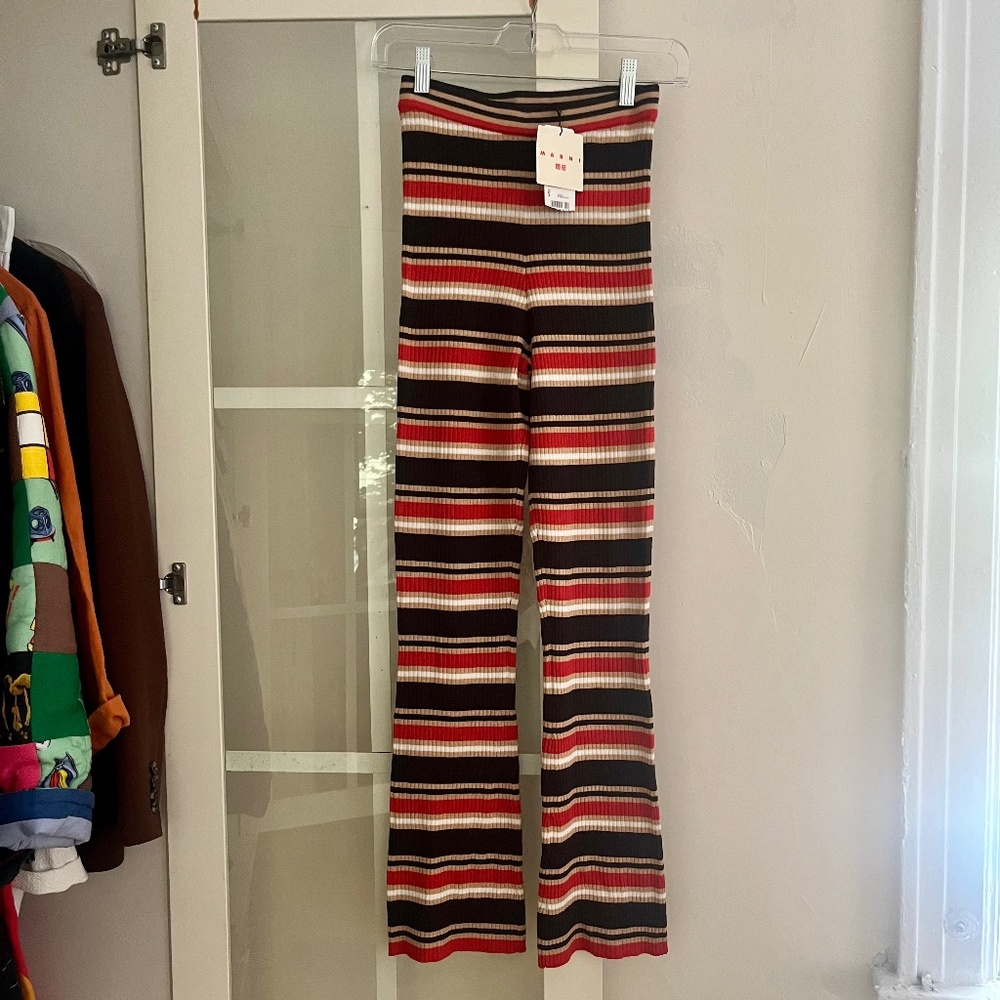 Uniqlo x Marni Merino Blend Semi Flare Knitted Pants, Size S, NWT